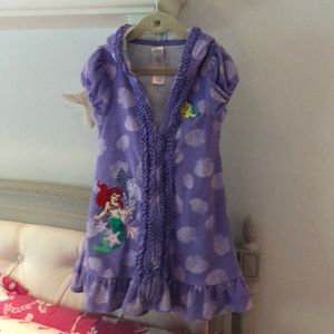 Disney girls swim terry coverup 5/6 Ariel
